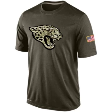 Men's Jacksonville Jaguars Olive Salute To Service KO Performance Dri-FIT T-Shirt