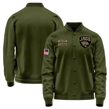 Men's Jacksonville Jaguars Olive Salute to Service Sideline Performance Jacket