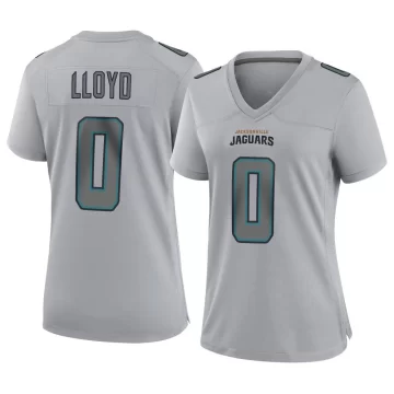 Women's Jacksonville Jaguars ＃0 Devin Lloyd Gray Game Atmosphere Fashion Jersey
