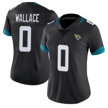 Women's Jacksonville Jaguars ＃0 Levi Wallace Black Limited Vapor Untouchable Jersey