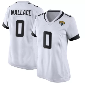 Women's Jacksonville Jaguars ＃0 Levi Wallace White Game Jersey