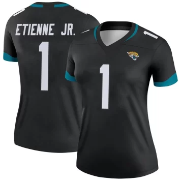 Women's Jacksonville Jaguars ＃1 Travis Etienne Jr. Black Legend Jersey