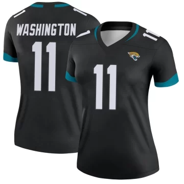 Women's Jacksonville Jaguars ＃11 Parker Washington Black Legend Jersey