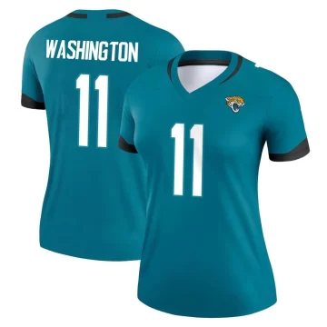 Women's Jacksonville Jaguars ＃11 Parker Washington Teal Legend Jersey