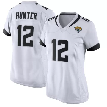 Women's Jacksonville Jaguars ＃12 Travis Hunter White Game Jersey
