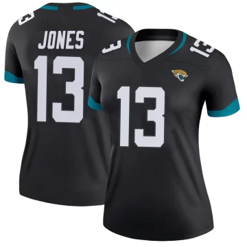 Women's Jacksonville Jaguars ＃13 Tim Jones Black Legend Jersey