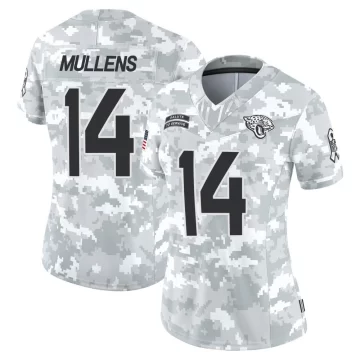 Women's Jacksonville Jaguars ＃14 Nick Mullens Arctic Camo Limited 2024 Salute to Service Jersey