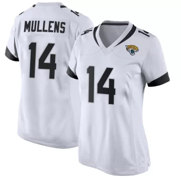 Women's Jacksonville Jaguars ＃14 Nick Mullens White Game Jersey