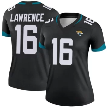 Women's Jacksonville Jaguars ＃16 Trevor Lawrence Black Legend Jersey
