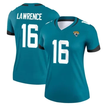 Women's Jacksonville Jaguars ＃16 Trevor Lawrence Teal Legend Jersey