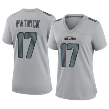 Women's Jacksonville Jaguars ＃17 Tim Patrick Gray Game Atmosphere Fashion Jersey