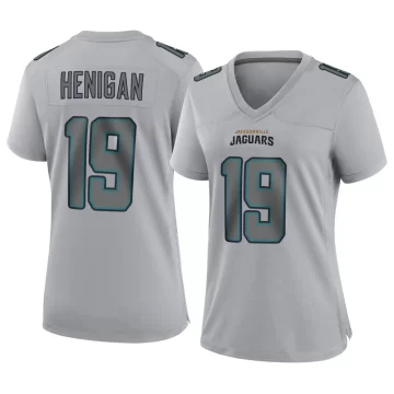 Women's Jacksonville Jaguars ＃19 Seth Henigan Gray Game Atmosphere Fashion Jersey