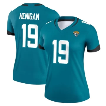 Women's Jacksonville Jaguars ＃19 Seth Henigan Teal Legend Jersey