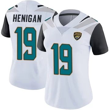 Women's Jacksonville Jaguars ＃19 Seth Henigan White Limited Vapor Untouchable Jersey