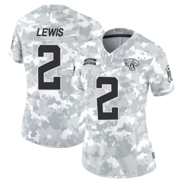 Women's Jacksonville Jaguars ＃2 Jourdan Lewis Arctic Camo Limited 2024 Salute to Service Jersey