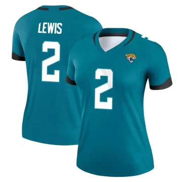 Women's Jacksonville Jaguars ＃2 Jourdan Lewis Teal Legend Jersey