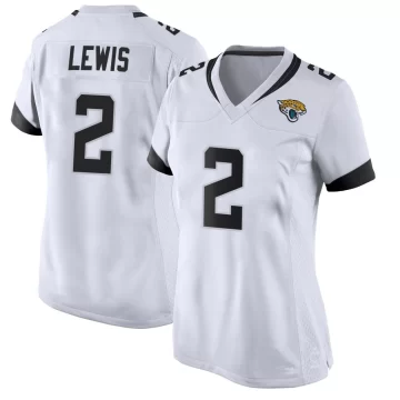 Women's Jacksonville Jaguars ＃2 Jourdan Lewis White Game Jersey