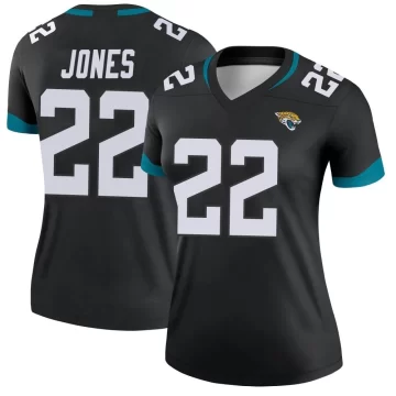 Women's Jacksonville Jaguars ＃22 Jarrian Jones Black Legend Jersey