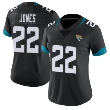 Women's Jacksonville Jaguars ＃22 Jarrian Jones Black Limited Vapor Untouchable Jersey