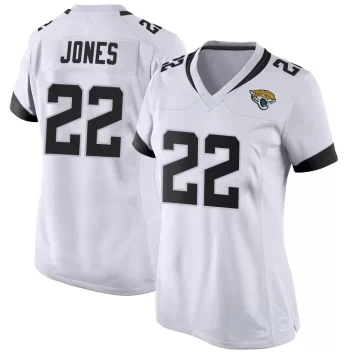 Women's Jacksonville Jaguars ＃22 Jarrian Jones White Game Jersey