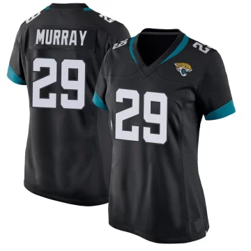Women's Jacksonville Jaguars ＃29 Eric Murray Black Game Jersey