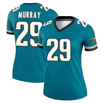 Women's Jacksonville Jaguars ＃29 Eric Murray Teal Legend Prowler Throwback Jersey