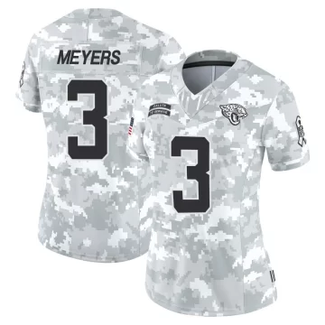 Women's Jacksonville Jaguars ＃3 Jakobi Meyers Arctic Camo Limited 2024 Salute to Service Jersey