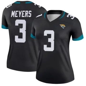 Women's Jacksonville Jaguars ＃3 Jakobi Meyers Black Legend Jersey
