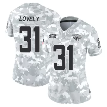 Women's Jacksonville Jaguars ＃31 Keni-H Lovely Arctic Camo Limited 2024 Salute to Service Jersey
