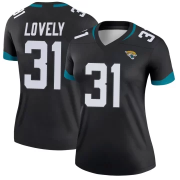 Women's Jacksonville Jaguars ＃31 Keni-H Lovely Black Legend Jersey