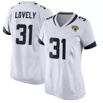 Women's Jacksonville Jaguars ＃31 Keni-H Lovely White Game Jersey
