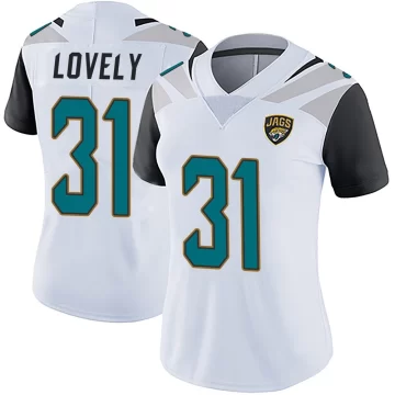 Women's Jacksonville Jaguars ＃31 Keni-H Lovely White Limited Vapor Untouchable Jersey