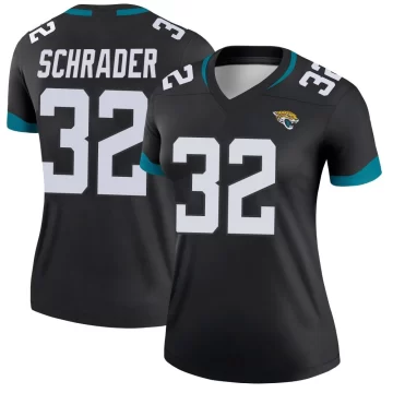 Women's Jacksonville Jaguars ＃32 Cody Schrader Black Legend Jersey