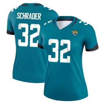 Women's Jacksonville Jaguars ＃32 Cody Schrader Teal Legend Jersey