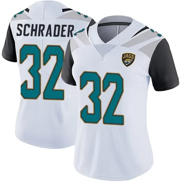 Women's Jacksonville Jaguars ＃32 Cody Schrader White Limited Vapor Untouchable Jersey