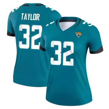 Women's Jacksonville Jaguars ＃32 Keith Taylor Teal Legend Jersey