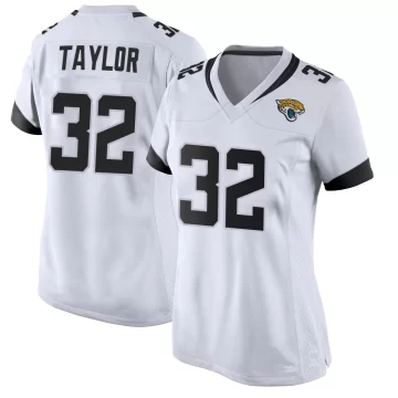 Women's Jacksonville Jaguars ＃32 Keith Taylor White Game Jersey