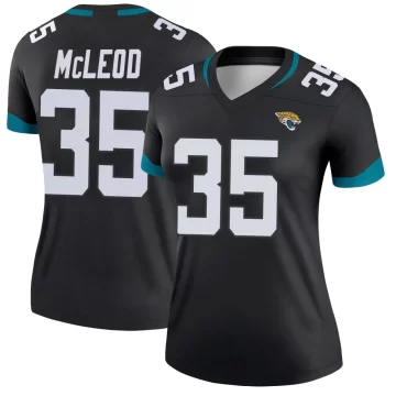 Women's Jacksonville Jaguars ＃35 Jalen McLeod Black Legend Jersey