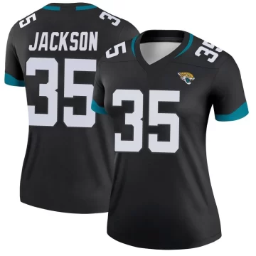 Women's Jacksonville Jaguars ＃35 Matthew Jackson Black Legend Jersey