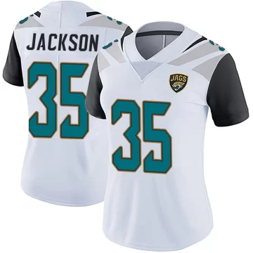 Women's Jacksonville Jaguars ＃35 Matthew Jackson White Limited Vapor Untouchable Jersey