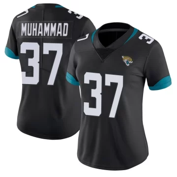 Women's Jacksonville Jaguars ＃37 Jabbar Muhammad Black Limited Vapor Untouchable Jersey