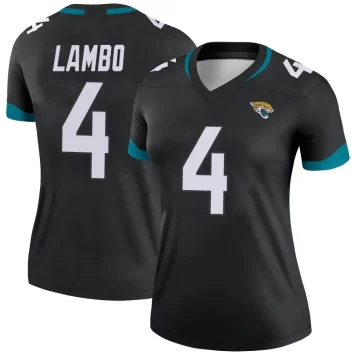 Women's Jacksonville Jaguars ＃4 Josh Lambo Black Legend Jersey