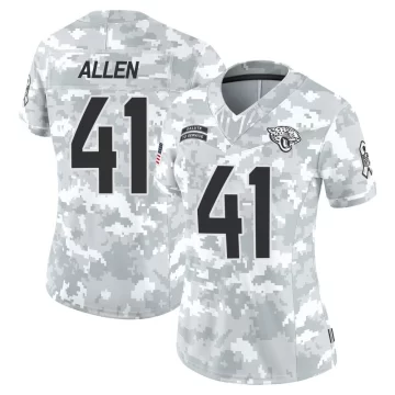 Women's Jacksonville Jaguars ＃41 Josh Hines-Allen Arctic Camo Limited 2024 Salute to Service Jersey