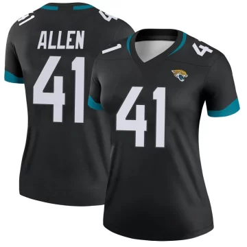 Women's Jacksonville Jaguars ＃41 Josh Hines-Allen Black Legend Jersey