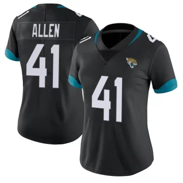 Women's Jacksonville Jaguars ＃41 Josh Hines-Allen Black Limited Vapor Untouchable Jersey