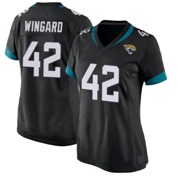 Women's Jacksonville Jaguars ＃42 Andrew Wingard Black Game Jersey