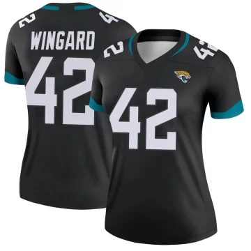 Women's Jacksonville Jaguars ＃42 Andrew Wingard Black Legend Jersey