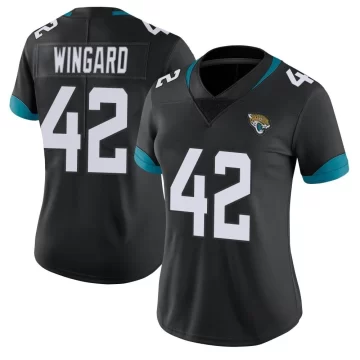 Women's Jacksonville Jaguars ＃42 Andrew Wingard Black Limited Vapor Untouchable Jersey