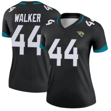 Women's Jacksonville Jaguars ＃44 Travon Walker Black Legend Jersey