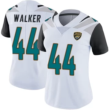 Women's Jacksonville Jaguars ＃44 Travon Walker White Limited Vapor Untouchable Jersey